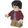 LEGO Harry Potter s Tmavě červená Plaid Košile a Tmavě žlutohnědá Nohy Minifigurka