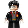 LEGO Harry Potter s Gryffindor Robe Open a Krátké nohy (Úsměv / Scared) Minifigurka