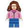 LEGO Hermione Granger s Bright Růžová Bunda s Stains (Smile / Angry) Minifigurka