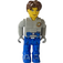 LEGO Jack Stone s Světlo Šedá Rescue Bunda Minifigurka