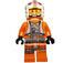 LEGO Luke Skywalker s Pilot Výstroj s Printed Nohy a Hledí Dolů / Nahoru (Smile / Open Ústa) Minifigurka