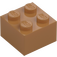 LEGO Středně tmavá tělová Kostka 2 x 2 (3003 / 6223)