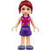 LEGO Mia s Dark Fialová Šortky a Magenta Horní Minifigurka