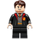 LEGO Neville Longbottom s Černá Gryffindor Mikina s kapucí a Postranní Smile Minifigurka