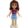 LEGO Olivia s Magenta Horní Minifigurka