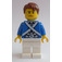 LEGO Piráti Chess Bluecoat Voják s Sweat Drops a Reddish Hnědá Vlasy Minifigurka