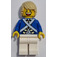 LEGO Piráti Chess Bluecoat Voják s Široký Smile a Barva opálení Rozcuchané vlasy Minifigurka