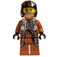 LEGO Poe Dameron s Tmavě oranžová Jumpsuit, Bílá Vesta a Straps s Helma Minifigurka