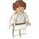 LEGO Princezna Leia s Bílá Výstroj Minifigurka s detailními vlasy