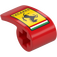 LEGO Červená Zakřivený Panel 2 x 1 x 1 s Ferrari logo (78697 / 89679)