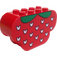 LEGO Sklon Kostka 2 x 6 x 3 s Zakřivené konce s Strawberry (30075 / 82864)