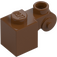 LEGO Červenohnědá Kostka 1 x 1 x 2 s Scroll a Otevřený cvoček (20310)