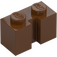 LEGO Červenohnědá Kostka 1 x 2 s drážkou (4216)