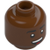 LEGO Červenohnědá Finn Minifigurka Hlava (Zapuštěný pevný cvoček) (3626 / 34921)