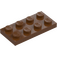 LEGO Červenohnědá Deska 2 x 4 (3020)