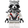 LEGO Raketa Raccoon s Šedá Srst a Bílá Jumpsuit Minifigurka