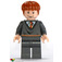 LEGO Ron Weasley s Gryffindor Skokan a Šedá Nohy (Oboustranné Hlava) Minifigurka