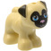 LEGO Pes - Pug s Černá Uši a Muzzle a Bright Růžová Nos (24564)