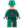 LEGO The Riddler s Zelená a Tmavě zelená Oblek Minifigurka