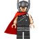 LEGO Thor s Pearl Dark Šedá Oblek s Helma a Plášť Minifigurka