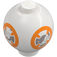 LEGO Kostka 2 x 2 Kolo Sphere s BB-8 Vzor (23723 / 34463)