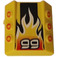 LEGO Kostka 2 x 2 s Flanges a Pistons s '99' a Flames (30603 / 43401)