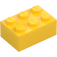 LEGO Žlutá Kostka 2 x 3 (3002)