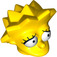 LEGO Lisa Simpson Hlava s Worried Look (16372)