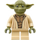 LEGO Yoda s Olive Zelená Skin a Velký Robe Creases Minifigurka