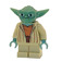 LEGO Yoda s Pískově zelená Skin a Šedá Vlasy Minifigurka