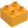 Duplo Světle oranžová Kostka 2 x 2 (3437 / 89461)