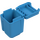 Duplo Tmavě azurová Garbage Can (73568)