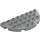 Duplo Střední kamenná šedá Deska 8 x 4 Semicircle (29304)