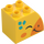 Duplo Žlutá Kostka 2 x 3 x 2 s Zakřivený Postranní s Giraffe Smiling Tvář (11344 / 105354)