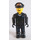 LEGO Airplane Pilot s Black Víčko Minifigurka