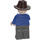 LEGO Alan Grant s Dark Hnědá Fedora Čepice Minifigurka