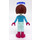 LEGO Amy, Light Aqua Trousers Minifigurka