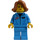 LEGO Astronaut v Modrá Uniform - ženský Minifigurka