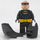 LEGO Batman s Černá Oblek a Žlutá Utility Pás s Stern / Open Ústa Minifigurka