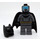 LEGO Batman s Dark Stone Šedá Oblek a Gold Pás s Potápěč Maska Hlava Minifigurka