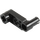LEGO Black nosník 3 x 0.5 s Knob a Kolík (33299 / 61408)