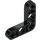 LEGO Černá nosník 3 x 3 x 0.5 Ohnutý 90 stupně L Shape (32056 / 59605)