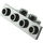 LEGO Black Konzola 1 x 2 - 1 x 4 s hranatými rohy (2436)