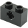 LEGO Black Kostka 1 x 2 s osa otvorem (&#039;+&#039; Otevírací a spodní trubice) (31493 / 32064)