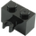 LEGO Black Kostka 1 x 2 s Vertikální Klip (Otevřít klip &#039;O&#039;) (42925 / 95820)