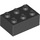 LEGO Black Kostka 2 x 3 (3002)