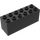 LEGO Black Kostka 2 x 6 x 2 Weight se dnem talíře (2378 / 73090)