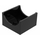 LEGO Black Kontejner Box 4 x 4 x 2 s Hollowed-Out Semi-Kruh (4461)