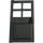 LEGO Black Dveře 1 x 4 x 6 s 4 Panes a Stud Rukojeť (60623)