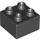 LEGO Black Duplo Kostka 2 x 2 (3437 / 89461)
